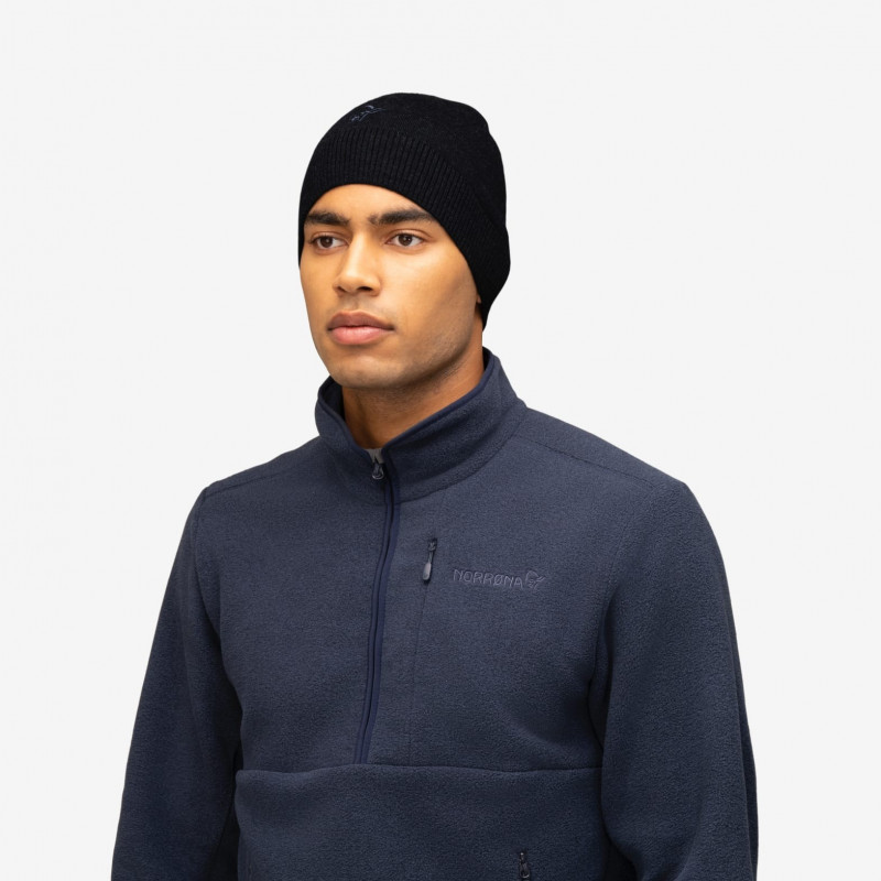 Norrona /29 Light MerinoULL Beanie Caviar Melange