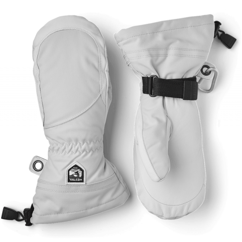 Hestra Heli Mitt Femme Pale Grey / Off White