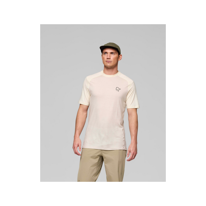 Norrona Femund Pure Ull T Shirt Men Oatmeal / Whisper