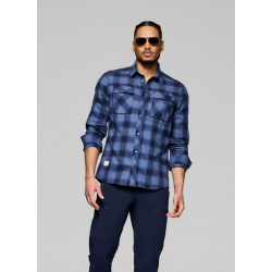 Norrona Femund Flannel Shirt M Navy Blazer