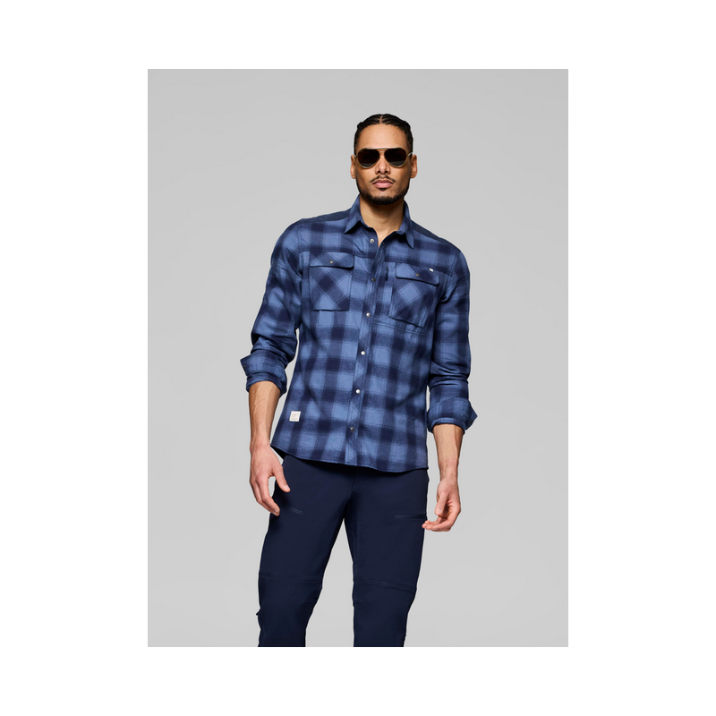 Norrona Femund Flannel Shirt M Navy Blazer