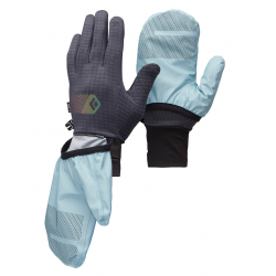 Black Diamond Gridtech storm Hood Gloves Carbon Glacier