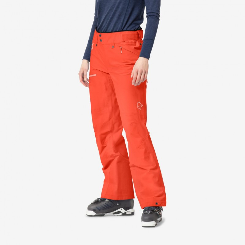 Norrona Lofoten Goretex Pants Women Orange Alert