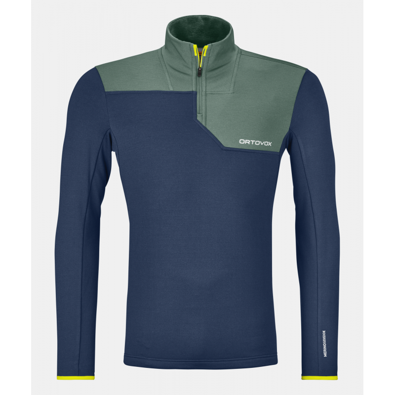 Ortovox Fleece Light Zip Neck M Deep Ocean