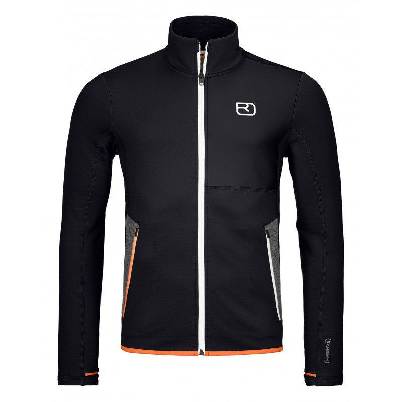 Ortovox Fleece Jacket Men Black Raven
