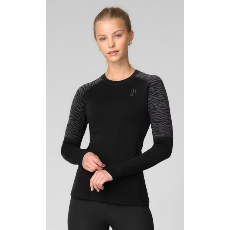 Johaug Elevate Wool Long Sleeve True Black