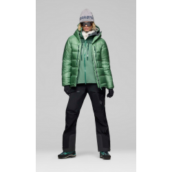 Norrona Trollveggen Down 800 Hood W Dark Ivy