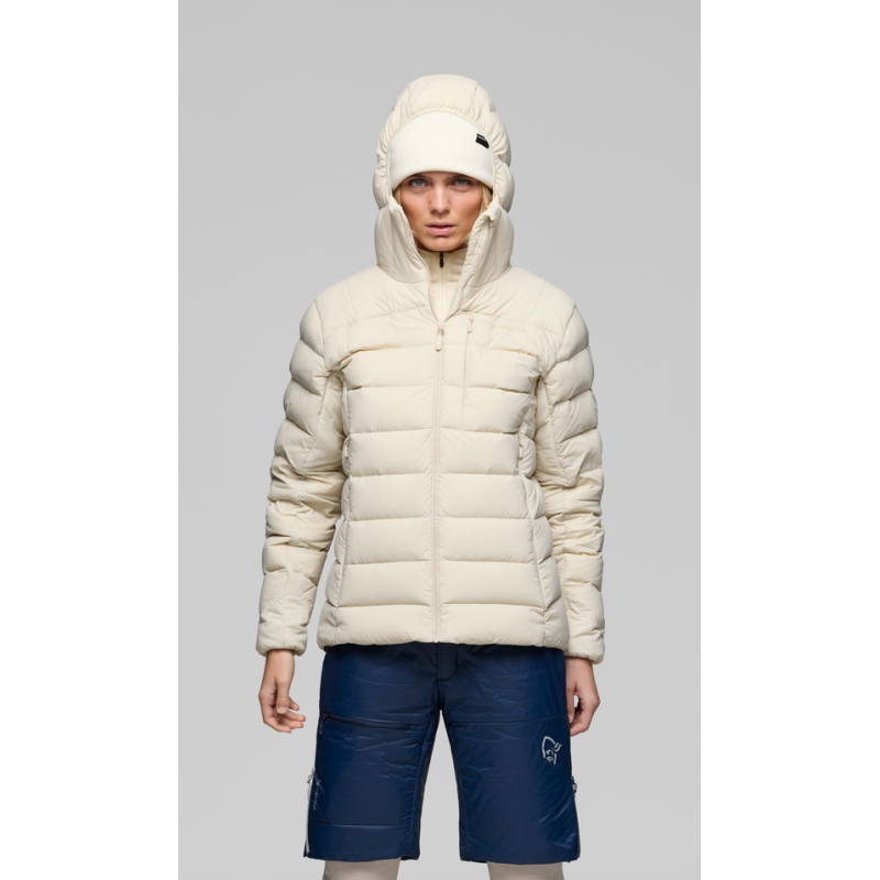 Norrona Femund Down 700 Zip Hood W Oatmeal