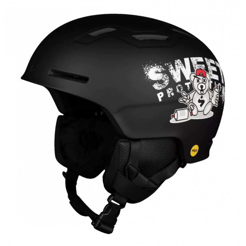Sweet Protection Winder MIPS Helmet Junior Black Teddy