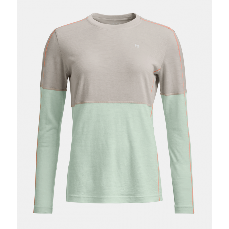 Ortovox 185 Rock'n'wool Long sleeve Women White Tea
