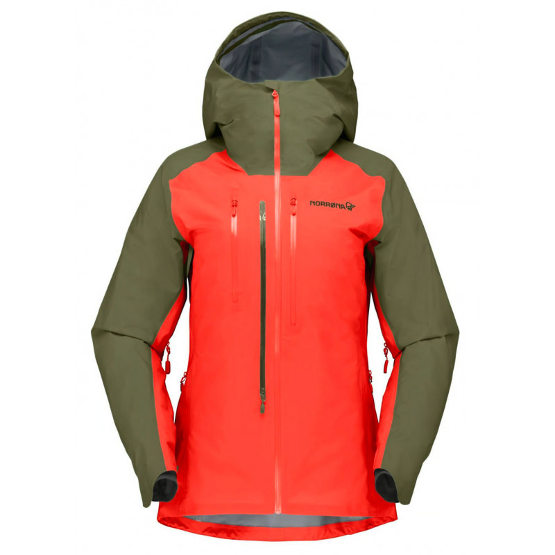Norrona Lyngen GTX Jacket W Olive Night / Orange