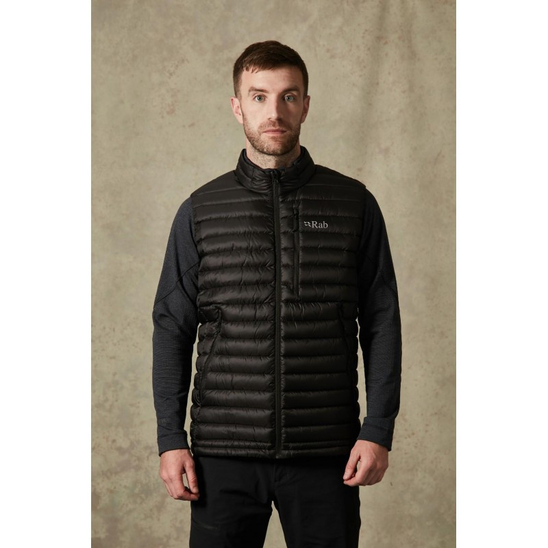 Rab Microlight Vest Men Black / Shark